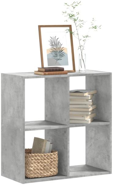 vidaXL Bücherregal Betongrau 68,5x32x68,5 cm Holzwerkstoff 852828