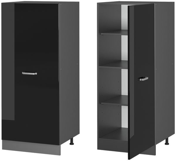 Vorratsschrank R-Line Schwarz Hochglanz 60 cm Vicco Bild 5
