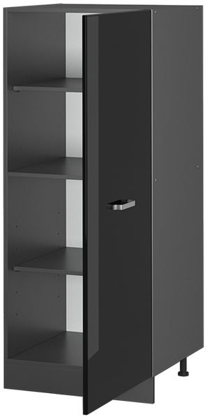 Vorratsschrank R-Line Schwarz Hochglanz 60 cm Vicco Bild 4