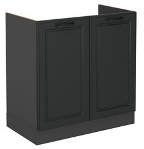 Spülenunterschrank R-Line Anthrazit Landhaus 80 cm ohne Arbeitsplatte Vicco Bild 6