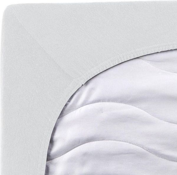 Traumschlaf Spannbettlaken, Frottee Stretch, weiss, 90x200 - 100x200 cm