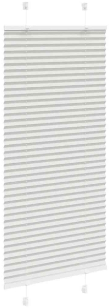 vidaXL Plissee Hellgrau 55x100 cm Stoffbreite 54,4 cm Polyester 4015321 Bild 2