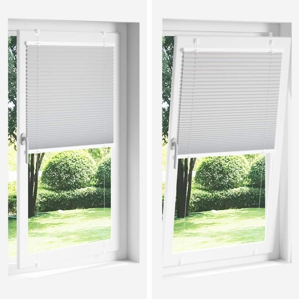 vidaXL Plissee Hellgrau 55x100 cm Stoffbreite 54,4 cm Polyester 4015321 Bild 7