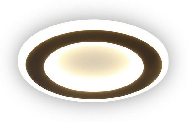 Nettlife LED Deckenleuchte Rund Schwarz Weiß Flurlampe Deckenlampe Ø24cm 3000K Modern, LED fest integriert, Warmweiß, Küche Flur Wohnzimmer Kinderzimmer