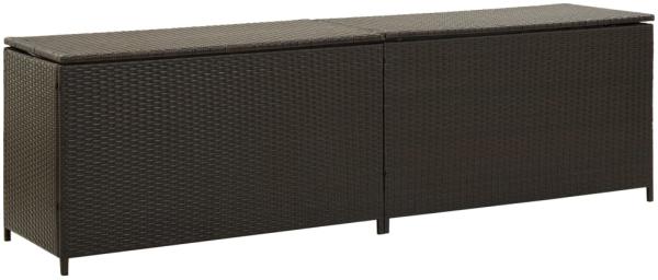 vidaXL Gartenbox Poly Rattan 200x50x60 cm Braun 46475