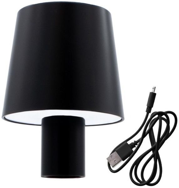 Spetebo LED Tischleuchte Akku Touch Flaschenleuchte mit 60 LED 14 x 10 cm, dimmbar, LED fest integriert, warmweiß, kaltweiß, gemischt, Deko Lampe warm und kalt weiß zum Aufstecken auf Flaschen