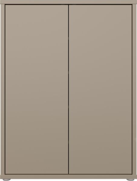 Schuhkommode >ALICE SPRINGS< in Taupe - 74,5x99,1x34,9cm (BxHxT)