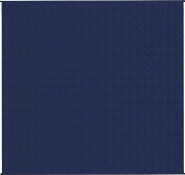 vidaXL Gewichtsdecke Stoff, 1 x Gewichtsdecke, Dunkelblau, 220x230 cm, Baumwolle, 15 kg Bild 3