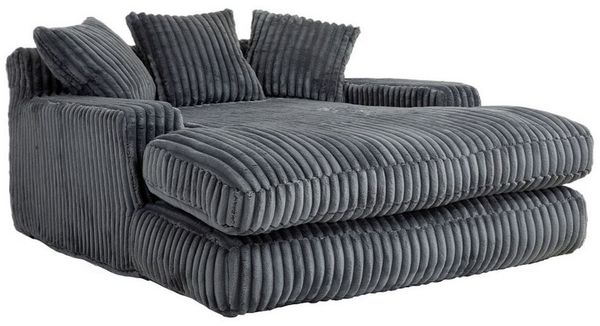 SeedWave Schlafsofa mit 3 Kissen, Cordstoff, Memory Foam Füllung, Ergonomisches Design, Doppelsitzer-Schlafsofa-Form, 150 kg Tragkraft, Ideal für Entspannen