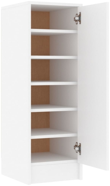 vidaXL Schuhschrank Weiß 32x35x92 cm Holzwerkstoff 808972