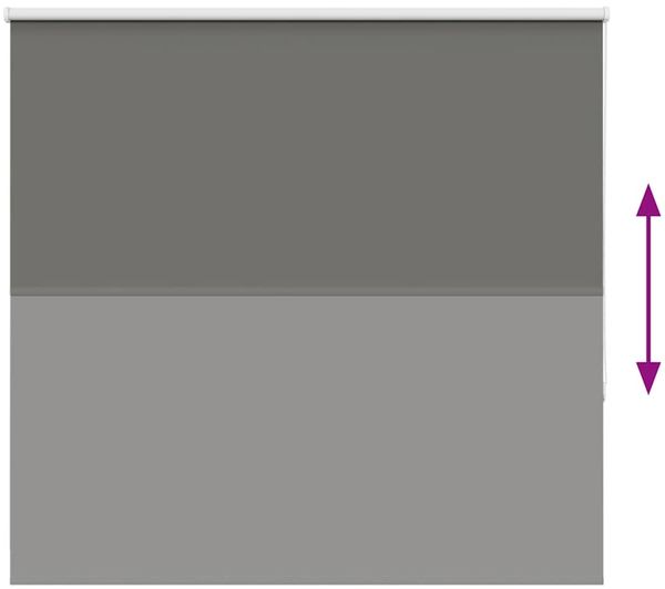 vidaXL Verdunkelungsrollo Grau 165x175cm Stoffbreite 161,6cm Polyester 4011167 Bild 5
