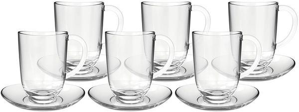 LEONARDO Latte-Macchiato-Tasse NAPOLI, 12-tlg, Glas, 380 ml, 12-teilig