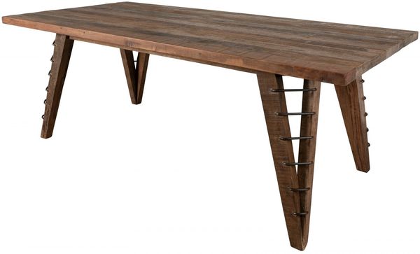 Esstisch Mixwood Teak 200x100 natur lackiert BASSANO #131