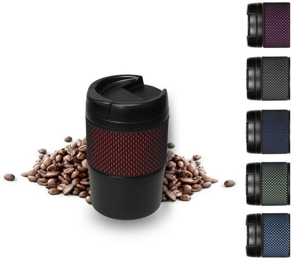elasto Thermobecher Temptation Kaffeebecher to go Thermo 300ml Becher mit Deckel, Isolierbecher, Teebecher, Termobecher, Coffee to go Becher, coffee mug