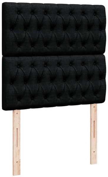 vidaXL Ottoman-Bett mit Matratze Schwarz 90x190 cm Stoff 3313204 Bild 8