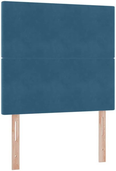 vidaXL Aufbewahrungsbett mit Matratze Dunkelblau 90 x 200 cm Samt 3371947 Bild 9