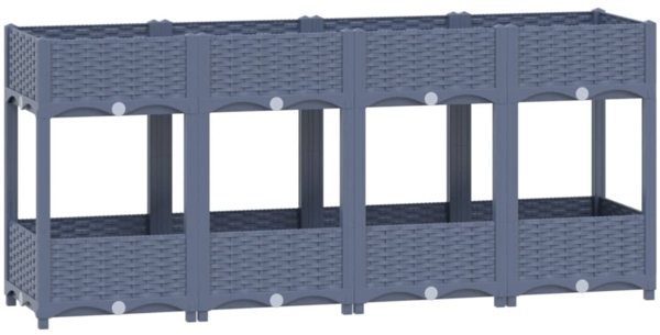 vidaXL Hochbeet 160x40x71 cm Polypropylen 310408