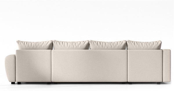 AX LIVING Malatya U XL Wohnlandschaft U Form XXL Ecksofa Beige 303cm L Bild 6