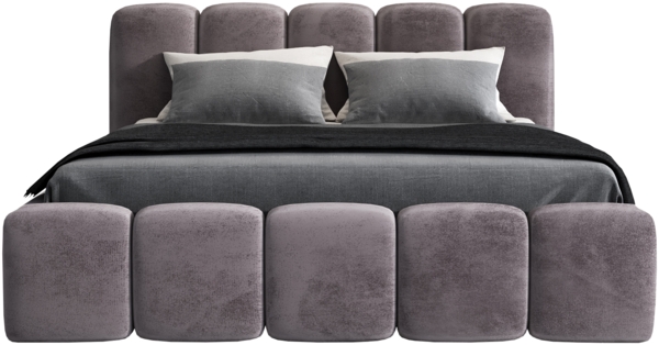 A&J MöbelLand 'Sonic' Polsterbett, Polyester, Grau, 90 x 200, mit Lattenrost, mit Bettkasten Bild 3