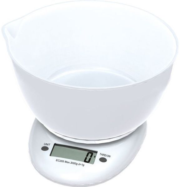 Omega OBSKR Elektronische Küchenwaage 5 kg 1 g Rot Gehärtetes Glas Glas