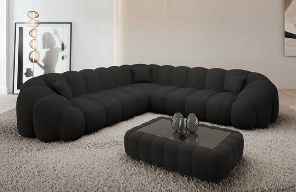 Sofa Dreams Ecksofa Rajada L Form Couch, 4-Sitzer, Design, Eckcouch, Stoffbezug