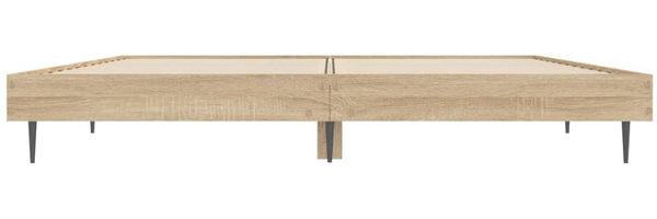 vidaXL Bettgestell ohne Matratze Sonoma-Eiche 140x190 cm Holzwerkstoff 832280 Bild 6