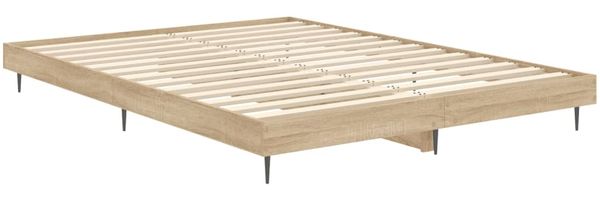 vidaXL Bettgestell ohne Matratze Sonoma-Eiche 140x190 cm Holzwerkstoff 832280 Bild 5
