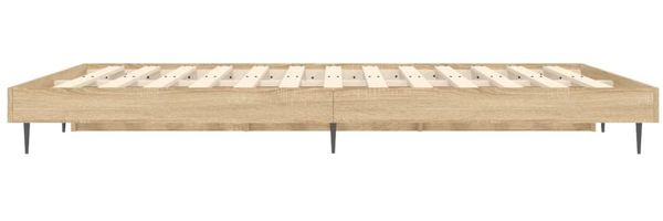 vidaXL Bettgestell ohne Matratze Sonoma-Eiche 140x190 cm Holzwerkstoff 832280 Bild 7