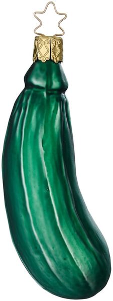 Zucchini 10cm Inge-Glas® Weihnachtsschmuck