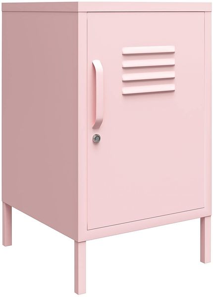Cache | Beistelltisch mit 1 Tür in Metal Pink