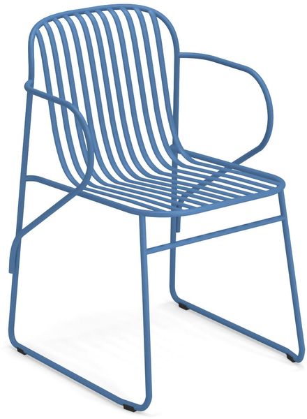 4er Set Riviera Gartenstuhl blau