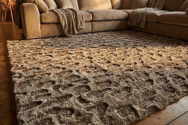 riess-ambiente Designteppich DUNE 230x160 cm taupe - Polyester, Indoor, 3D-Effekt, flauschig, modern, rechteckig, Höhe: 36 mm, Kurzflor-Teppich mit Hoch-Tief-Effekt - ideal f. Wohn- & Schlafzimmer
