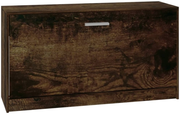 vidaXL Schuhbank Räuchereiche 80x24x45 cm Holzwerkstoff 342644