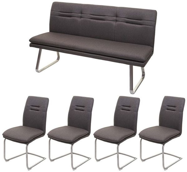 MCW Essgruppe MCW-H70-B, (Set, 5-tlg, 5er), Bequeme Formgebung, Stabiles Gestell