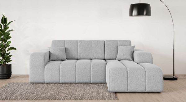 OTTO home Ecksofa CASSY L-Form, Schlafsofa mit Bettkasten, Maße B/T/H: 245/165/88 cm, mit 2 Rückenkissen, Recamiere rechts oder links bestellbar