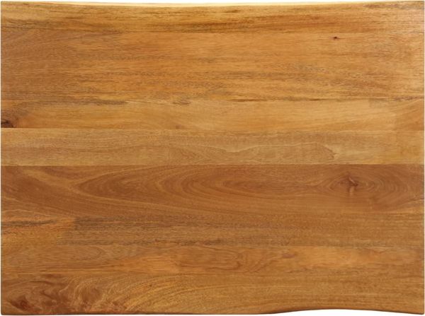 vidaXL Tischplatte mit Baumkante 90x80x3,8 cm Massivholz Mango 370795