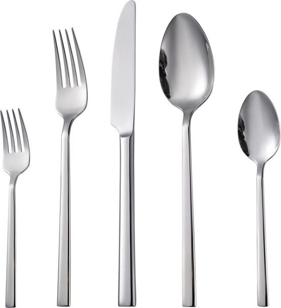Hanseatic Besteck-Set DAILY (30-tlg), 6 Personen, Edelstahl 18/10, leichtes und minimalistisches Design