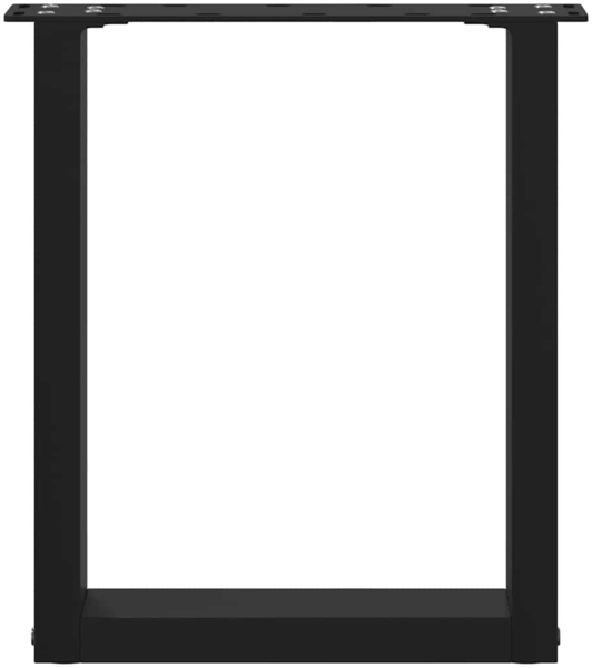 vidaXL Couchtischbeine U-Form 2 Stk. Schwarz 28x(42-43) cm Stahl 4013148 Bild 4