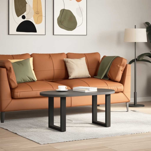 vidaXL Couchtischbeine U-Form 2 Stk. Schwarz 28x(42-43) cm Stahl 4013148 Bild 1