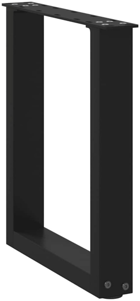 vidaXL Couchtischbeine U-Form 2 Stk. Schwarz 28x(42-43) cm Stahl 4013148 Bild 3