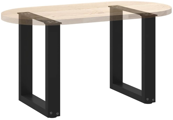 vidaXL Couchtischbeine U-Form 2 Stk. Schwarz 28x(42-43) cm Stahl 4013148 Bild 7