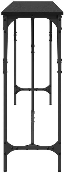 vidaXL Konsolentisch Schwarz Eichen-Optik 200 x 29 x 75 cm 871342 Bild 6