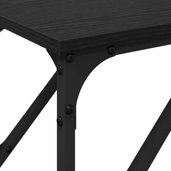 vidaXL Konsolentisch Schwarz Eichen-Optik 200 x 29 x 75 cm 871342 Bild 8