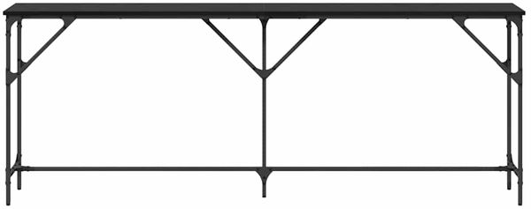 vidaXL Konsolentisch Schwarz Eichen-Optik 200 x 29 x 75 cm 871342 Bild 5