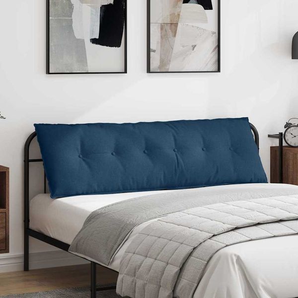 vidaXL Rückenkissen Blau 160 x 19 x 50 cm Stoff 42014881