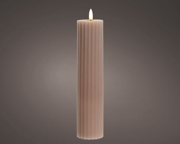 LED Kerze 17,5cm STRIPE