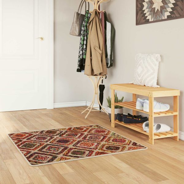 vidaXL Teppichläufer MARSA Mehrfarbig 100 x 100 cm Polyester und PVC 42023270