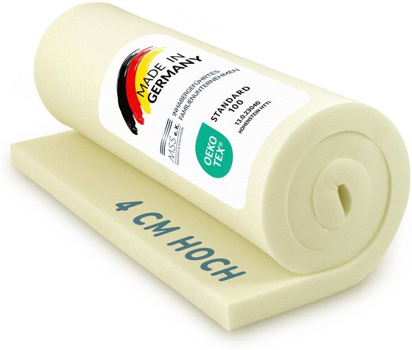 Viscoelastische Matratzenauflage ohne Bezug 210x190x4 cm