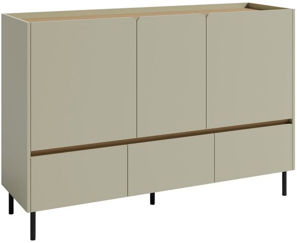 Marmex Möbel Kombikommode LUCA LC7 Sideboard 3 Schubladen 3 Türen, 150 cm
