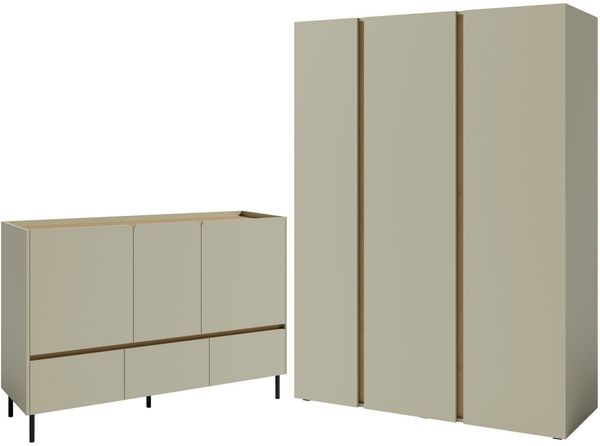 Marmex Möbel Kombikommode LUCA LC7 Sideboard 3 Schubladen 3 Türen, 150 cm Bild 3